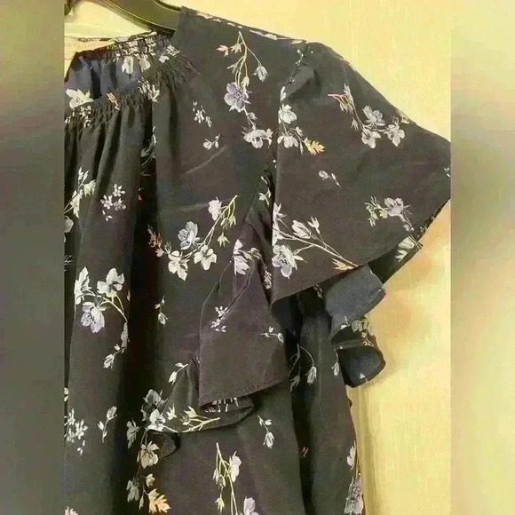 Rebecca Taylor Francine Floral Print Silk Top - Picture 3 of 9